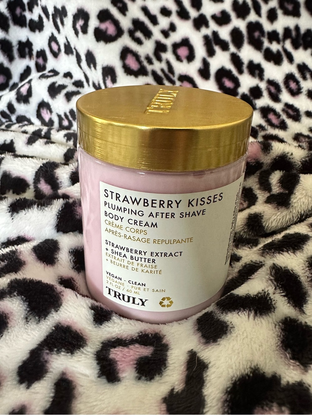 Truly Strawberry Plumping After Shave Body Cream New